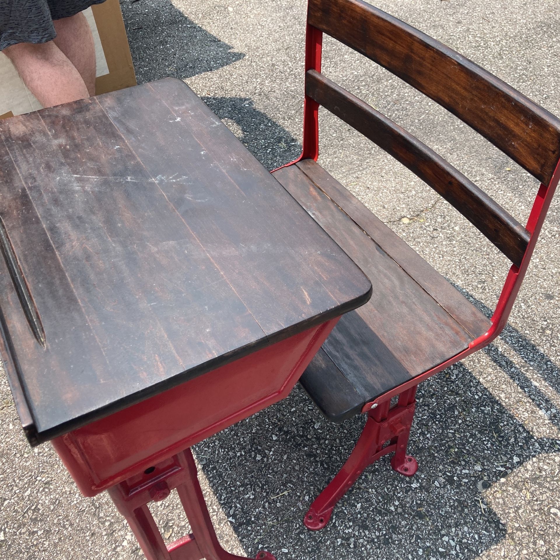 Antique Children’s Wooden Desk 