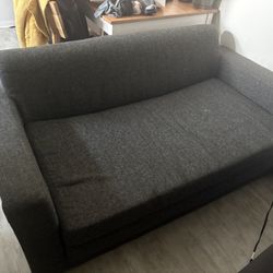 56’ Small Lightweight Couch With Foldout Sleeping Cushion 
