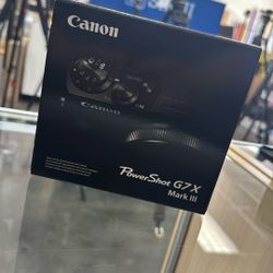 Canon G7x iii Camera New
