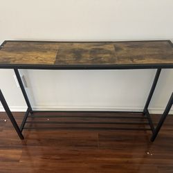 Narrow Metal Console Table