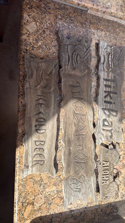 4 Tiki Bar signs