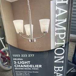 Hampton Bay 3 Light Chandelier 