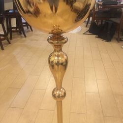 Gold flower vase
