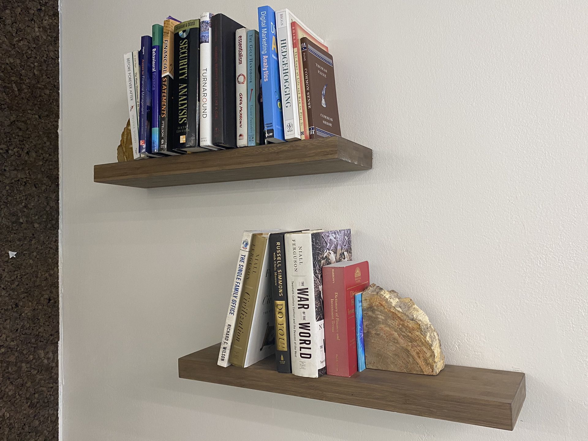 2 Wood Bookshelves