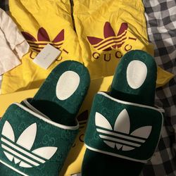 Gucci X Adidas Slides