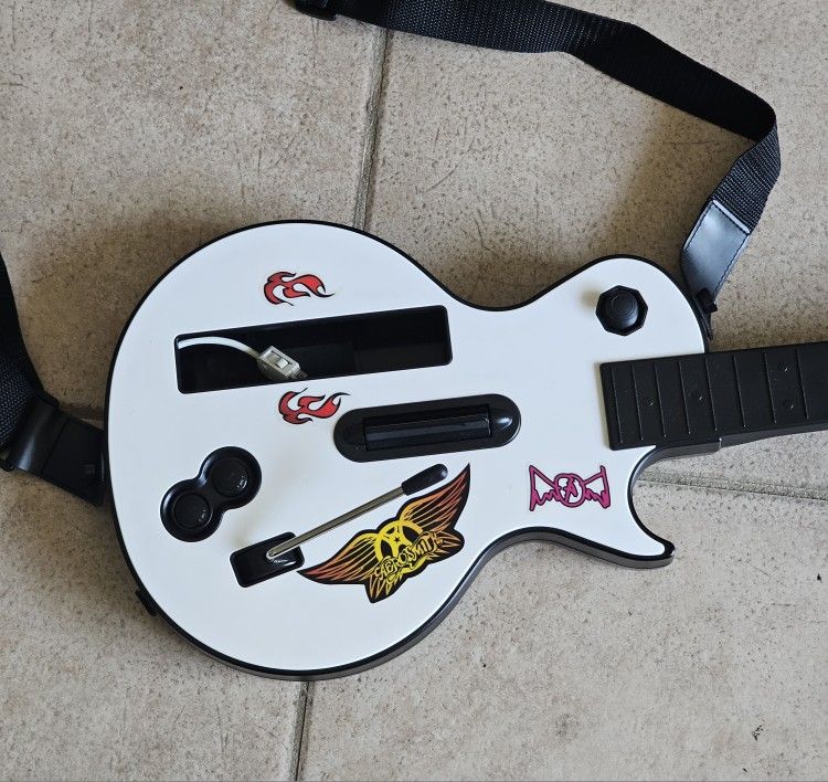 Nintendo Wii White Gibson Les Paul Guitar Controller Guitar Hero