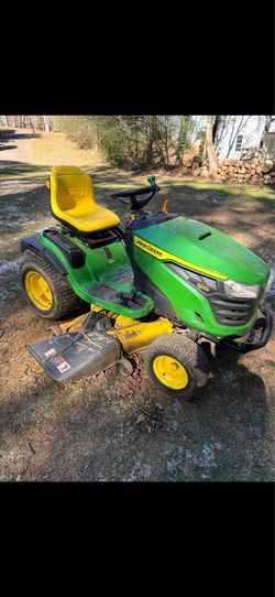 John Deer lawn mower.