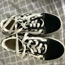  Vans Size 12 Black, And White Checker