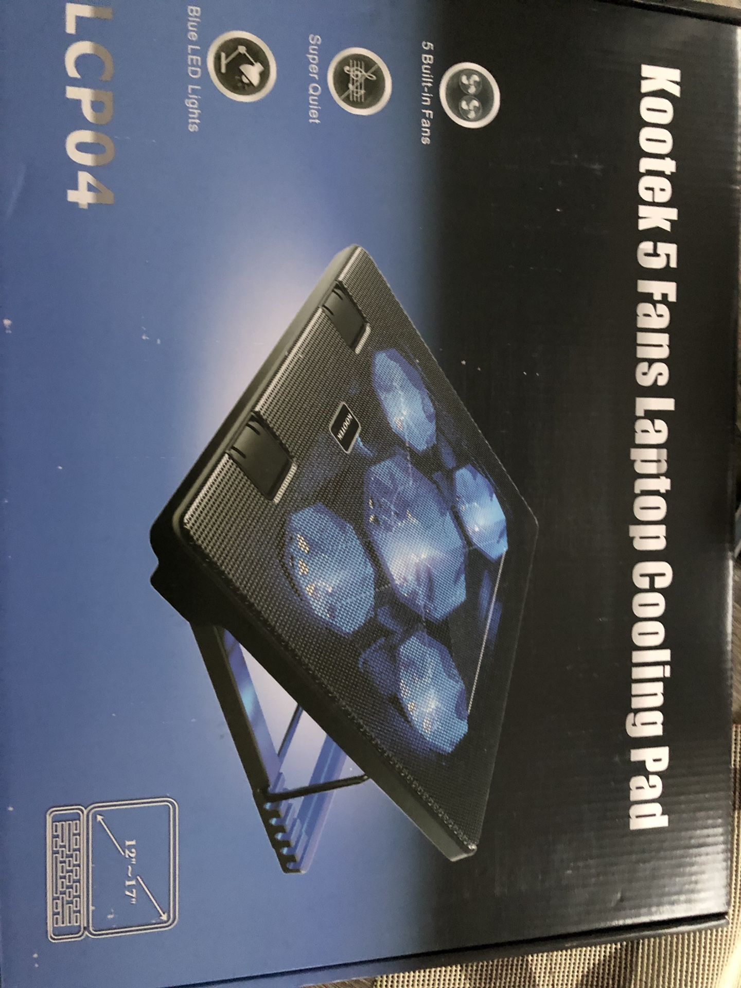 Laptop cooling pad 5 fans