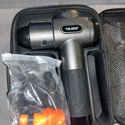 TOLOCO Massage Gun – Great Condition, ALL 10 Attachments 