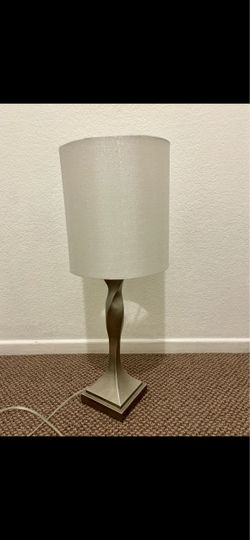 2 Table Lamp with Twisted Metal Base