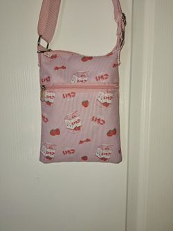Strawberry Milk, Kawaii Crossbody Bag