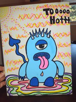 "Too Hot" Monster Art