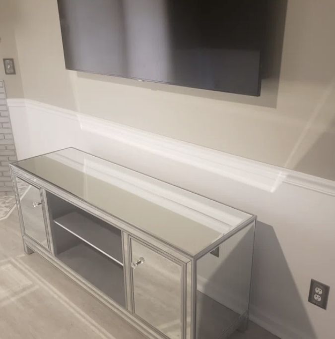 60” Mirrored TV Stand Great Deal!