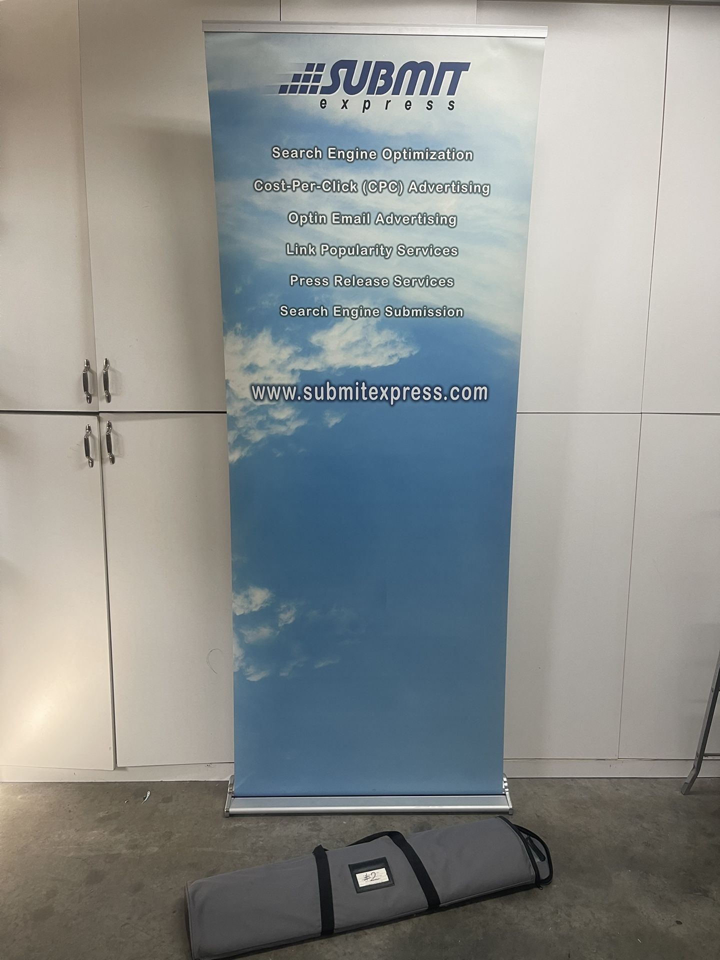34x 82” trade show pop up Retractable Roll Up Banner Stand