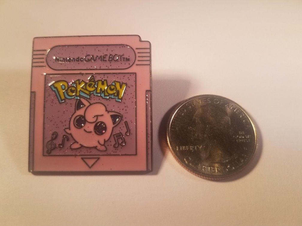 *SHIP ONLY* Gameboy Color Game Cartridge Jigglypuff Hard Enamel Collectible Pokemon Pin Badge