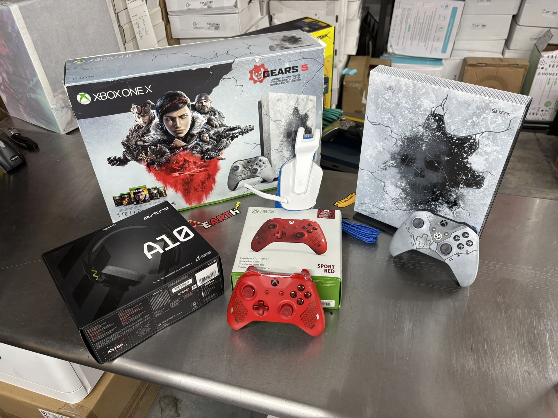 Controller Xbox One X Bundle Gears Microsoft Xbox One X 1TB Gears