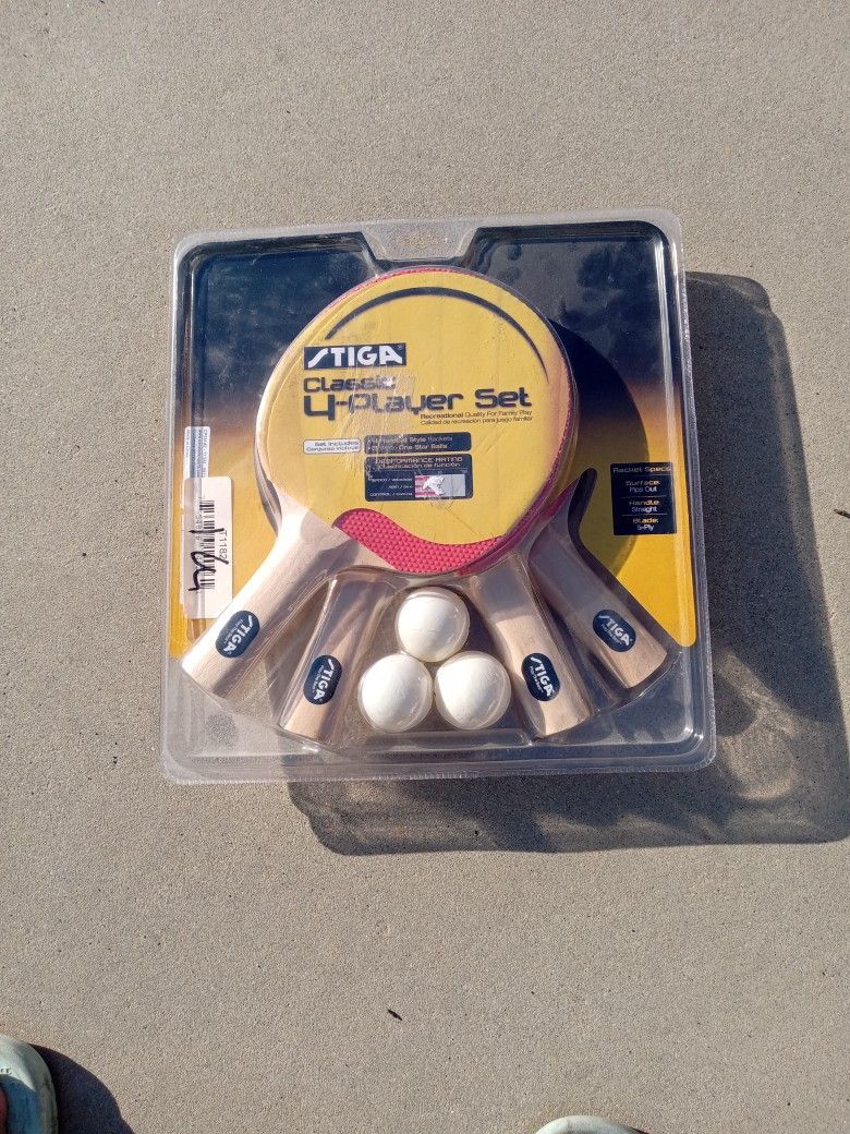 Ping Pong 4-Player Set