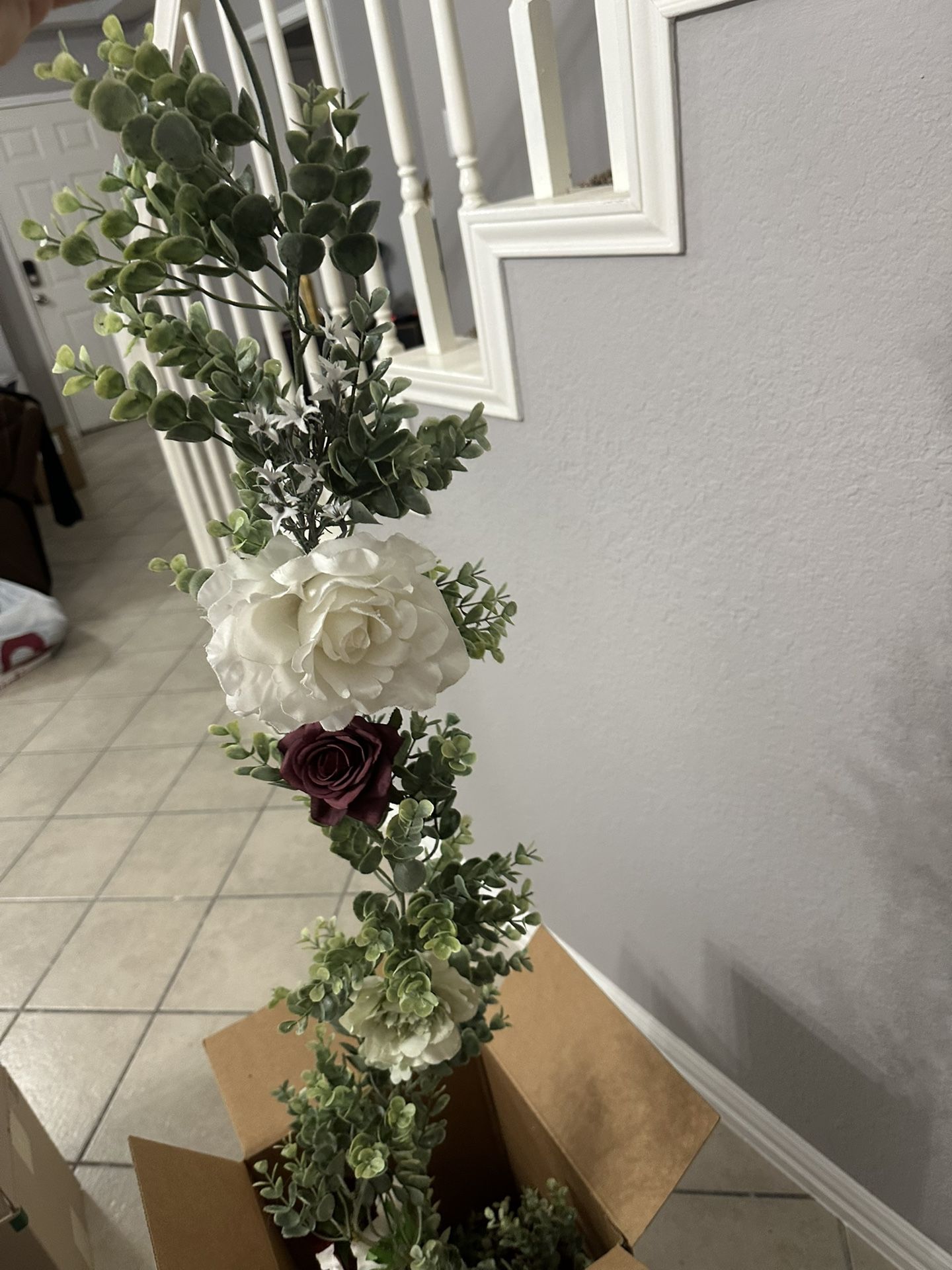 Eucalyptus and rose garlands Artificial Floral Arrangement