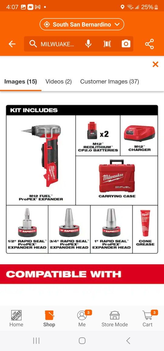 MILWUAKEE M12 FUEL BRUHLESS EXPANSION TOOL KIT NEW