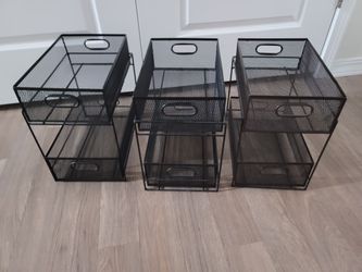 3x 2 stack tray metal mesh organizers $20 EACH FIRM