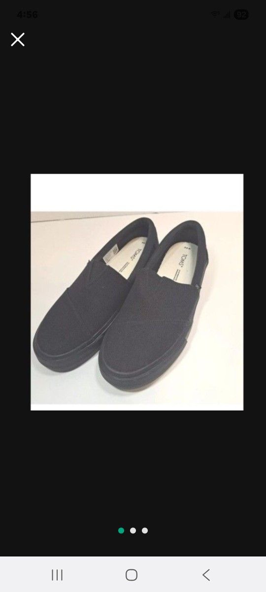 TOMS Women's, Alpargata Canvas Slip-On Size 8 1/2 - NEW
