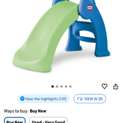 Little tikes kids slide