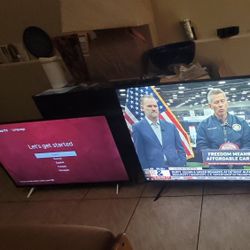 55" SAMSUNG SMART TV & 43" TCL roku Tv