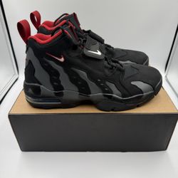Nike Air Diamond Turf Deion Sanders Black Red Size 9.5 New (No Lid)