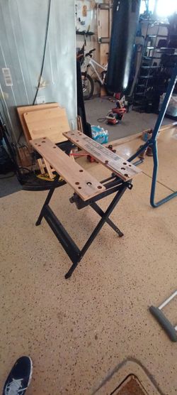 Small folding work bench