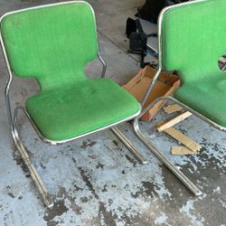 Vintage Green Chairs 