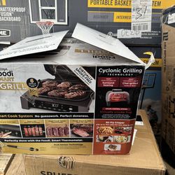 NINJA Foodi Smart XL 6-in-1 Stainless Steel Indoor Grill with Built in Thermometer Store