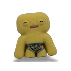 Fuzzy yellow SpongeBob Fuggler 2.5" mini monster figure