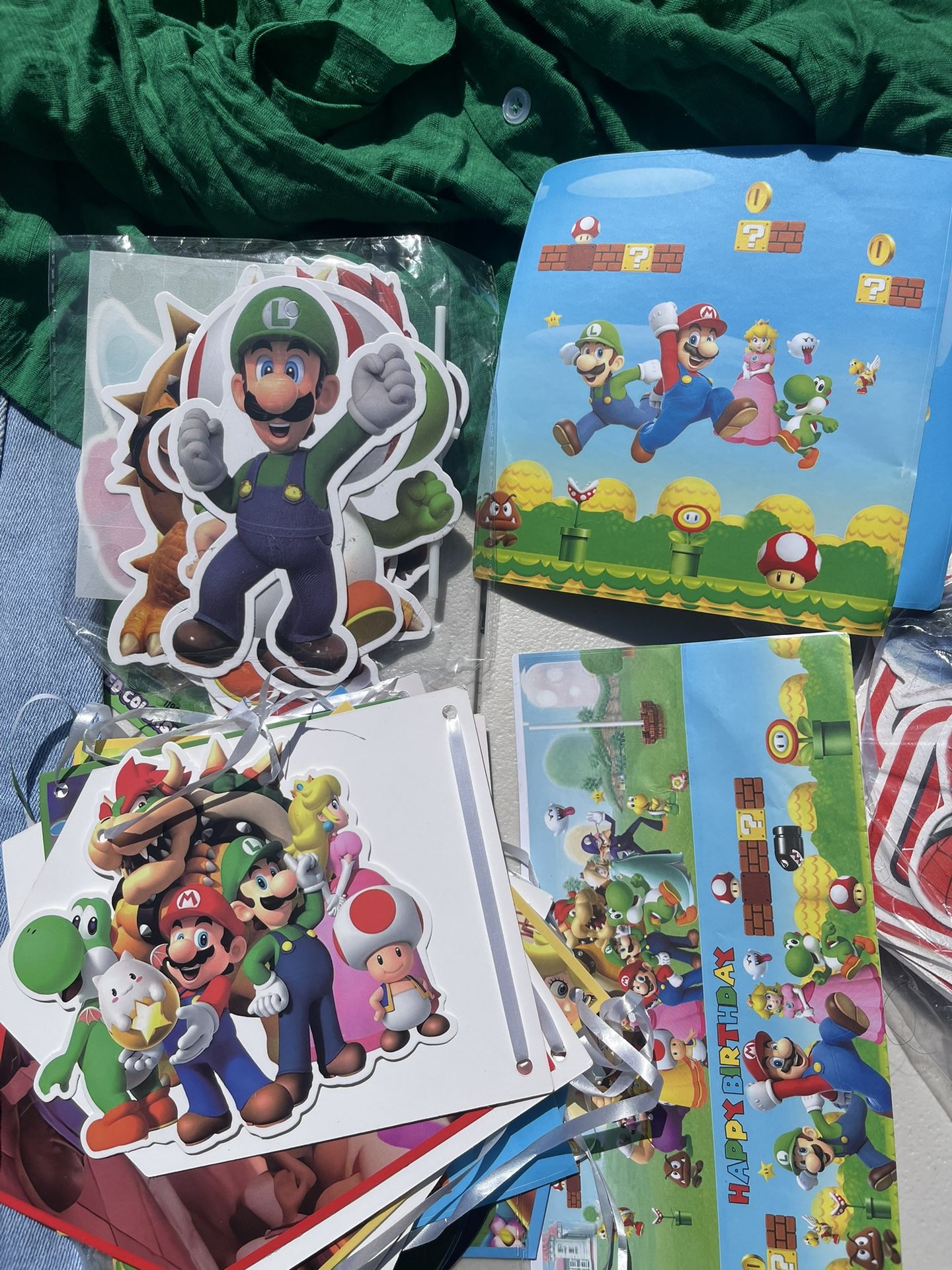 Mario Birthday Banner