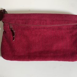 Vintage Red Burgundy Purse Clutch Handbag