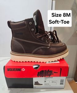 Wolverine Loader 6" Work Boot Size 8M