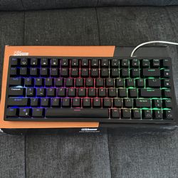 RK ROYAL KLUDGE RK84 Wired RGB 75% Hot Swappable Mechanical Keyboard, 84 Keys Tenkeyless TKL Gaming Keyboard w/Programmable Software