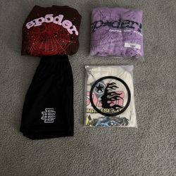 All Available Stock, 2 Sp5der Hoodies, One Eric Emanuel, One Hellstar