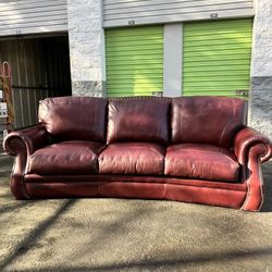 Remington Chesterfield Leather Couch