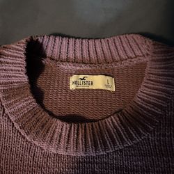 Hollister Purple Chenille Sweater