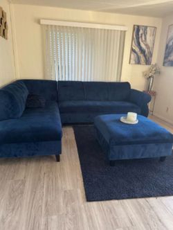 Blue couches