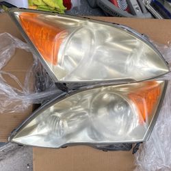 Headlight Set For 2007-2011 Honda CR-V Left and Right CAPA 2Pc