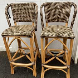 Two Palacek Bar Stools
