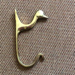 Solid Brass Duck Hook