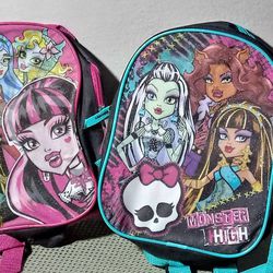 2  Small Monster High Backpacks