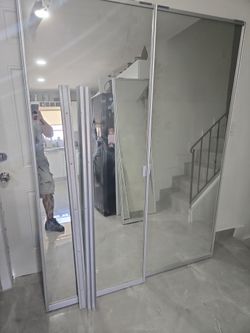 glass  closet doors 60 x 80