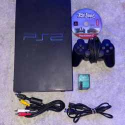 SONY PLAYSTATION 2 PS2 CONSOLE WITH VIDEO GAME & CONTROLLER