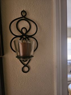 Pair Rod Iron Sconces