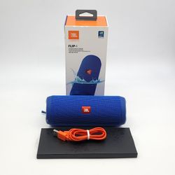 JBL Harmon Flip 4 Waterproof Portable Bluetooth Speaker - Blue