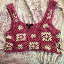 Forever 21 crochet crop top 
